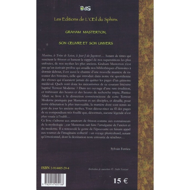 Graham Masterton : Son oeuvre et son univers