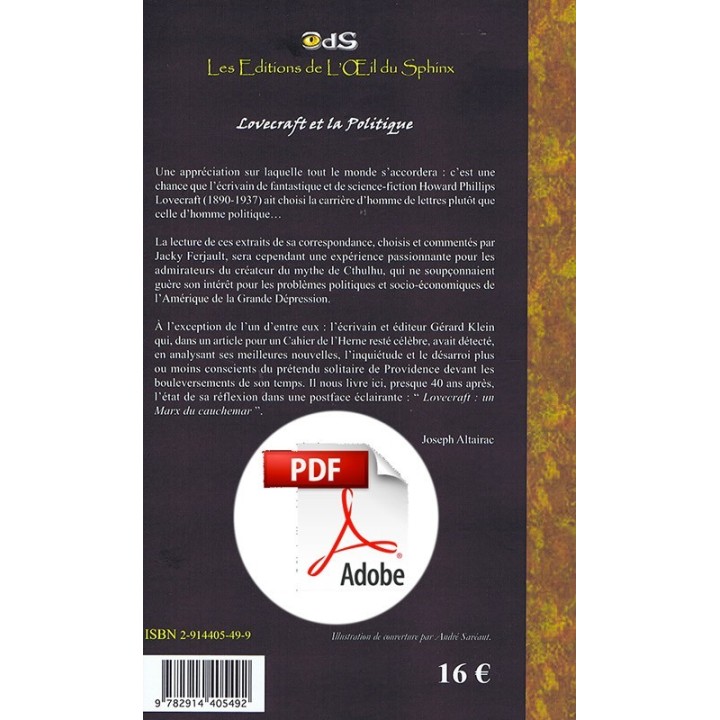 Ebook - Lovecraft et la Politique