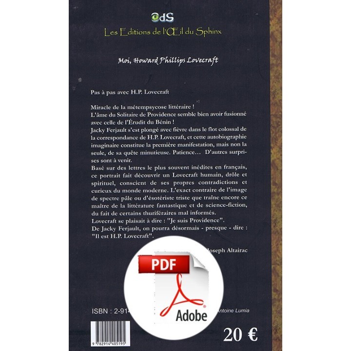 Ebook - Moi Howard Phillips Lovecraft