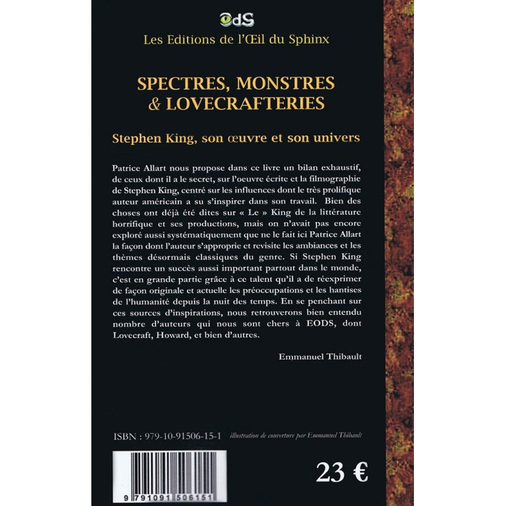 Spectres, Monstres & Lovecrafteries - Stephen King, son oeuvre et son univers