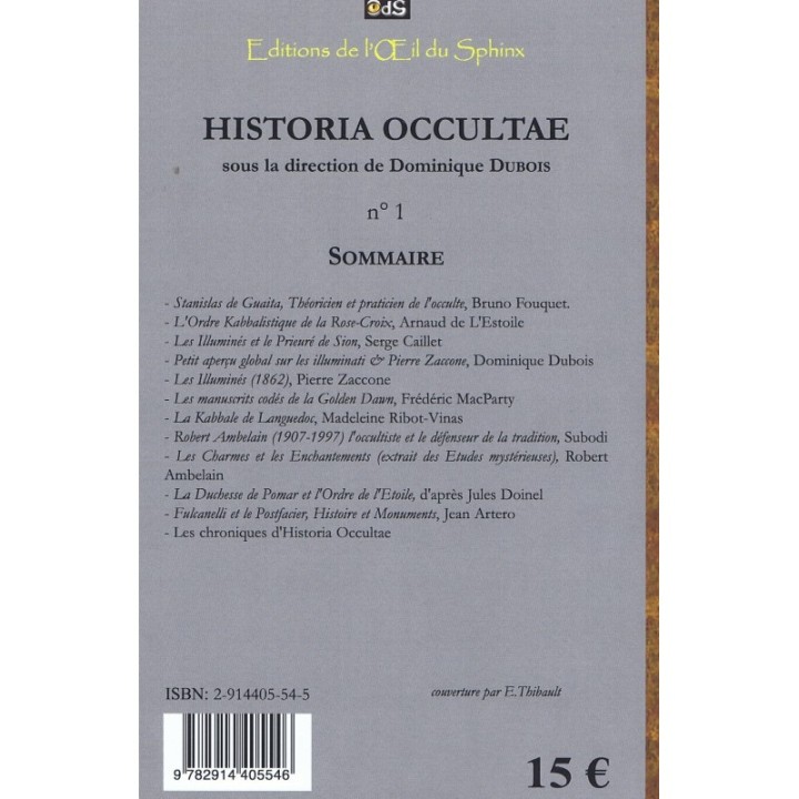 Historia Occultae N°01
