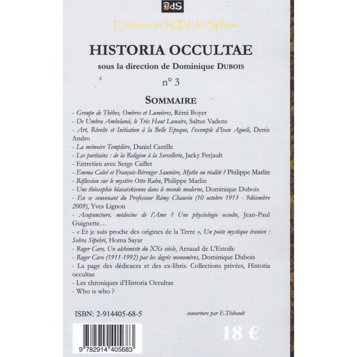 Historia Occultae N°03
