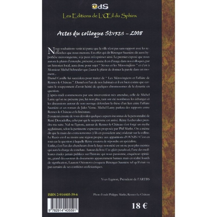 Actes du Colloque d'Études & de Recherches sur Rennes-le-Château 2008