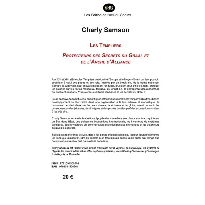 Les Templiers - Protecteurs des Secrets du Graal et de l’Arche d’Alliance
