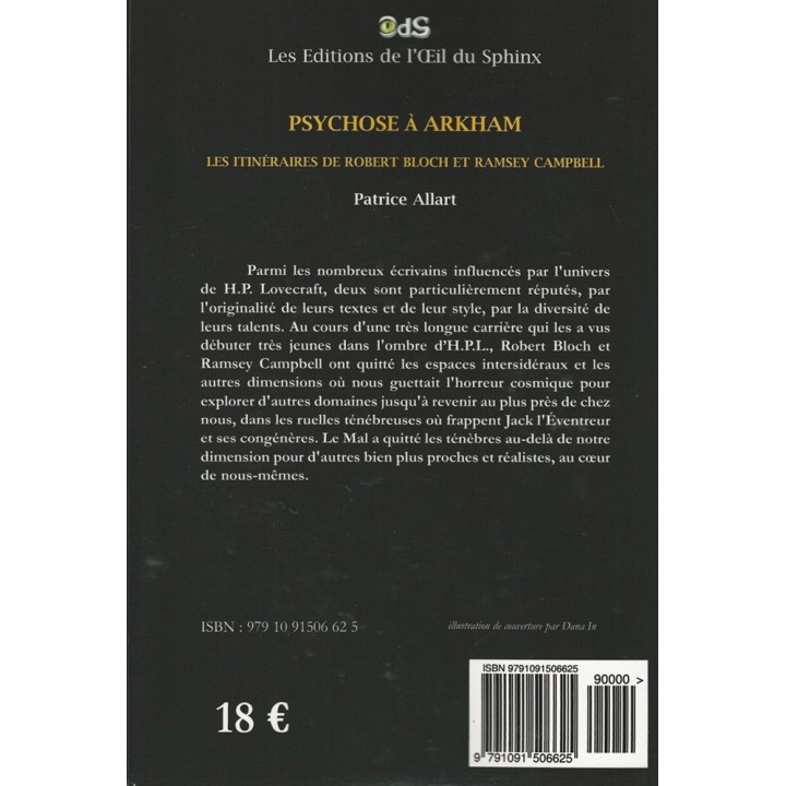 Psychose à Arkham - Les Itinéraires de Robert Bloch et Ramsey Campbell