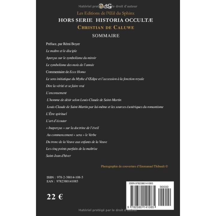 Historia Occultae - Hors Série N°1 - Christian De Caluwe Excursions Dans La Forêt Des Symboles