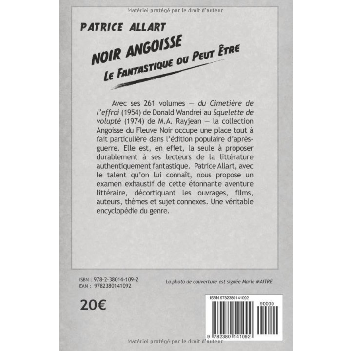 Noir Angoisse, Fantastique Du Peut-Être