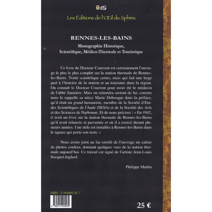 Rennes-les-Bains - Monographie Historique, Scientifique, Médico-Thermale et Touristique